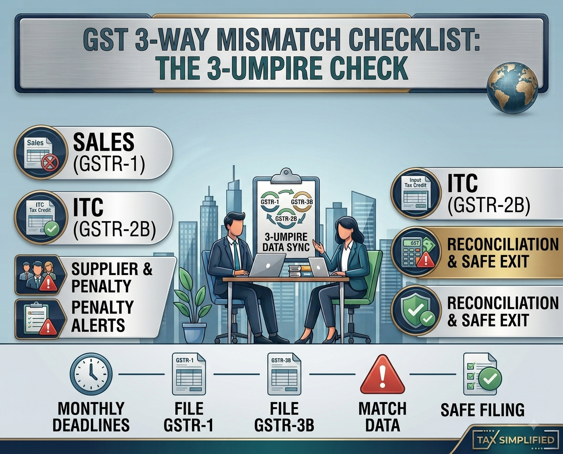 GST: 3 Ways Of Mismatch Reconciliation